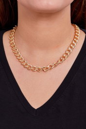 Heliophilia Silver CK9931 Collar Dorado de Metal